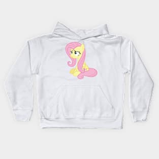 Fluttershy sitting Kids Hoodie